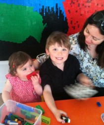 Lego fun with the small people at Cafe Lewers Fathers Day 2011